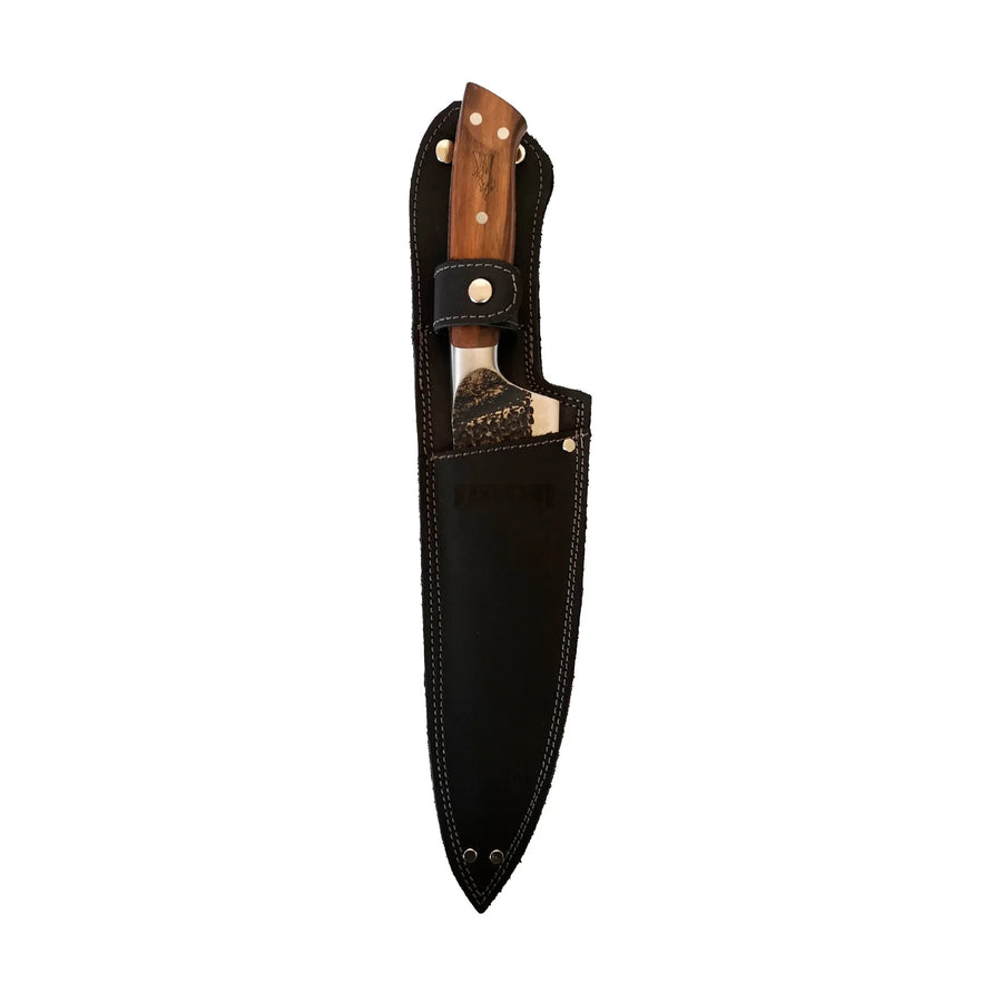 Cuchillo Parrillero Curacaví Kangkawe con Funda de Cuero + Grabado Personalizado