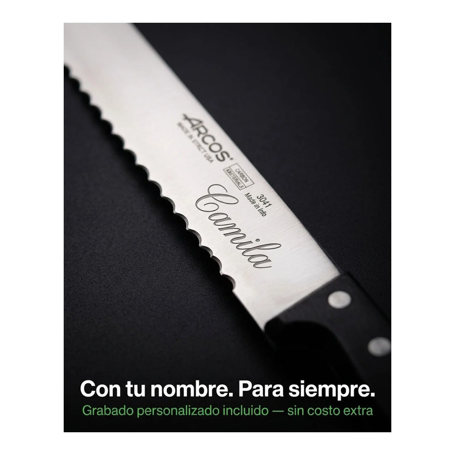 Cuchillo Pastelero 30cm Universal Arcos Repostería Tortas + Grabado Personalizado