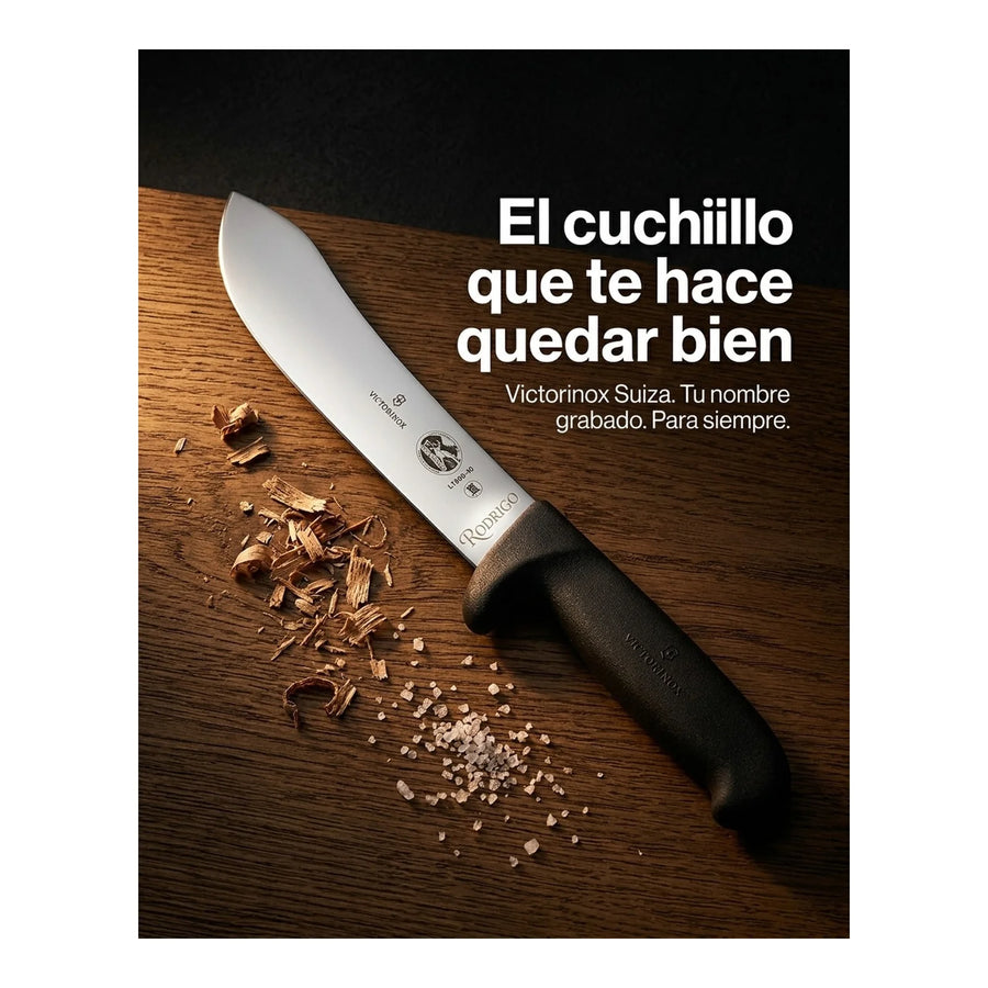 Cuchillo Safety Nose Victorinox Fibrox Hoja 18cm 5.7403.18l + Grabado Personalizado