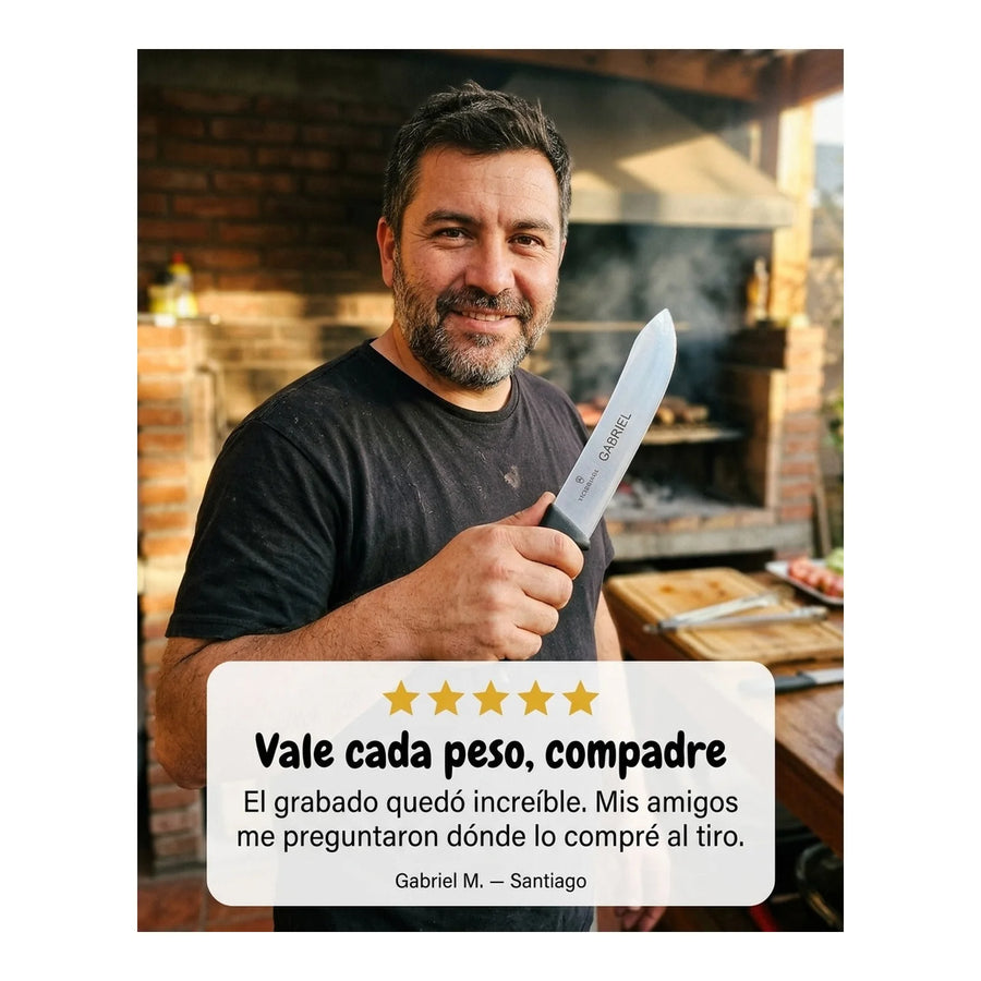 Cuchillo Safety Nose Victorinox Fibrox Hoja 18cm 5.7403.18l + Grabado Personalizado