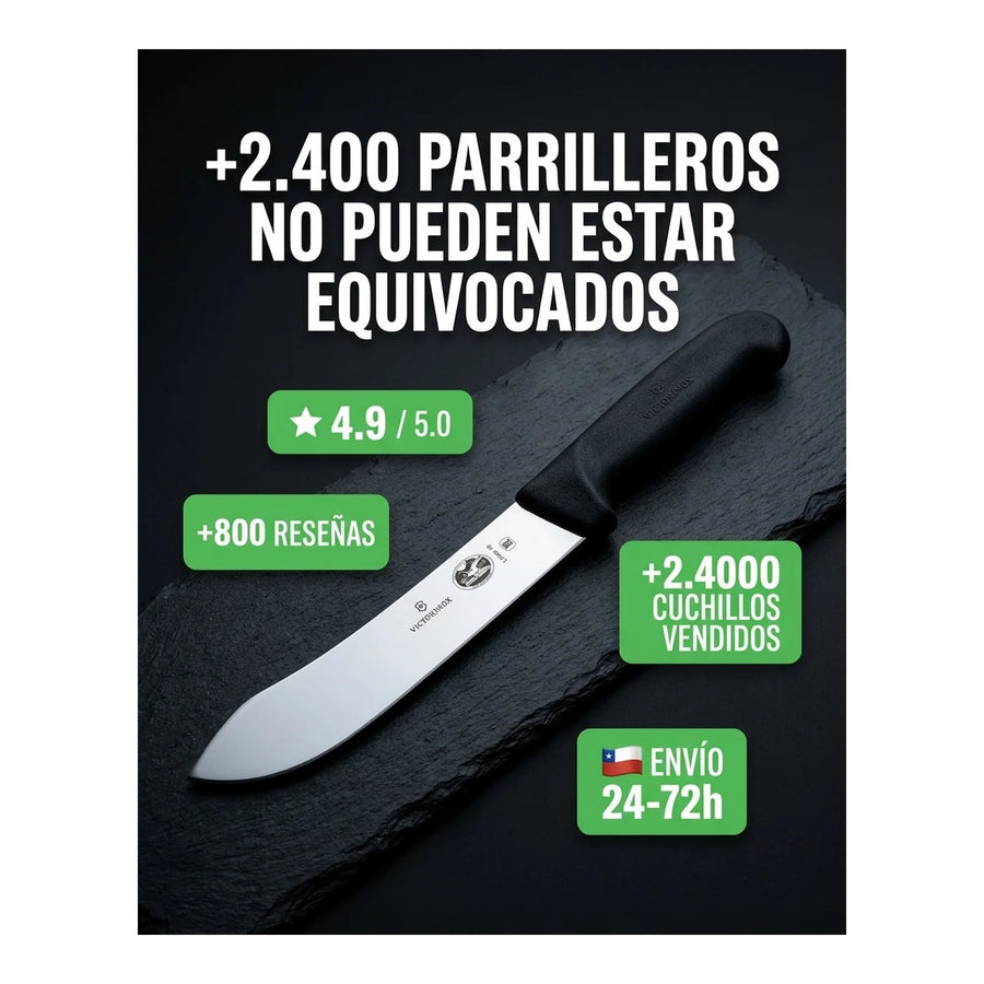 Cuchillo Safety Nose Victorinox Fibrox Hoja 18cm 5.7403.18l + Grabado Personalizado