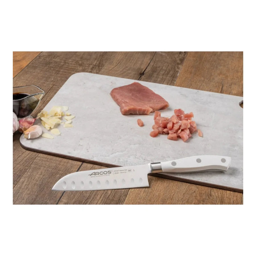 Cuchillo Santoku Arcos Riviera Blanc 14cm Premium + Grabado Personalizado