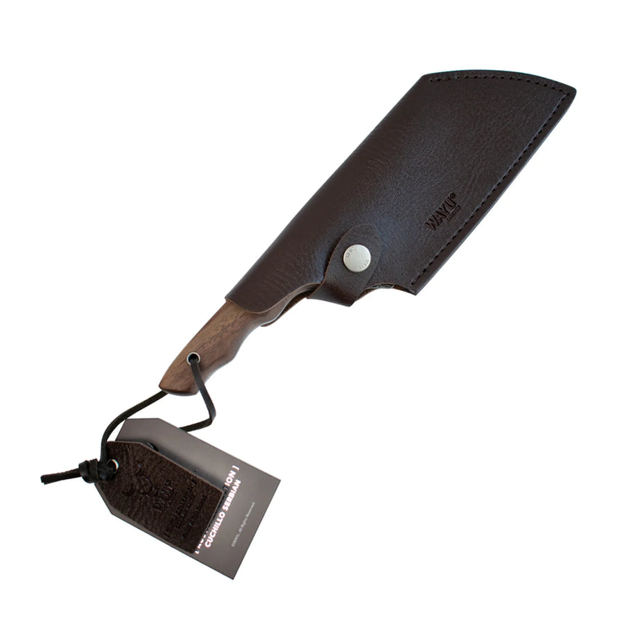 Cuchillo Serbian Wayu con Funda Rustic Collection + Grabado Personalizado