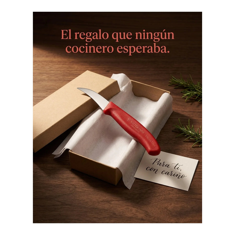 Cuchillo Torneador Victorinox Rojo 6.7501 Hoja 6cm Premium + Grabado Personalizado
