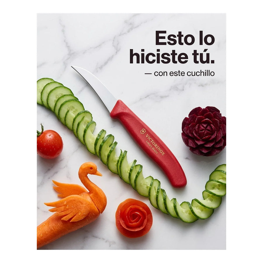 Cuchillo Torneador Victorinox Rojo 6.7501 Hoja 6cm Premium + Grabado Personalizado