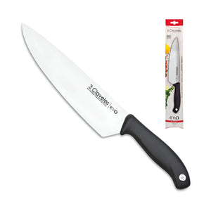 Cuchillo Tres Claveles Cocinero Evo 20 Cms 1357 Color Negro + Grabado Personalizado