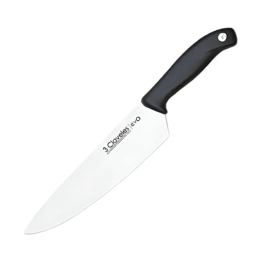 Cuchillo Tres Claveles Cocinero Evo 20 Cms 1357 Color Negro