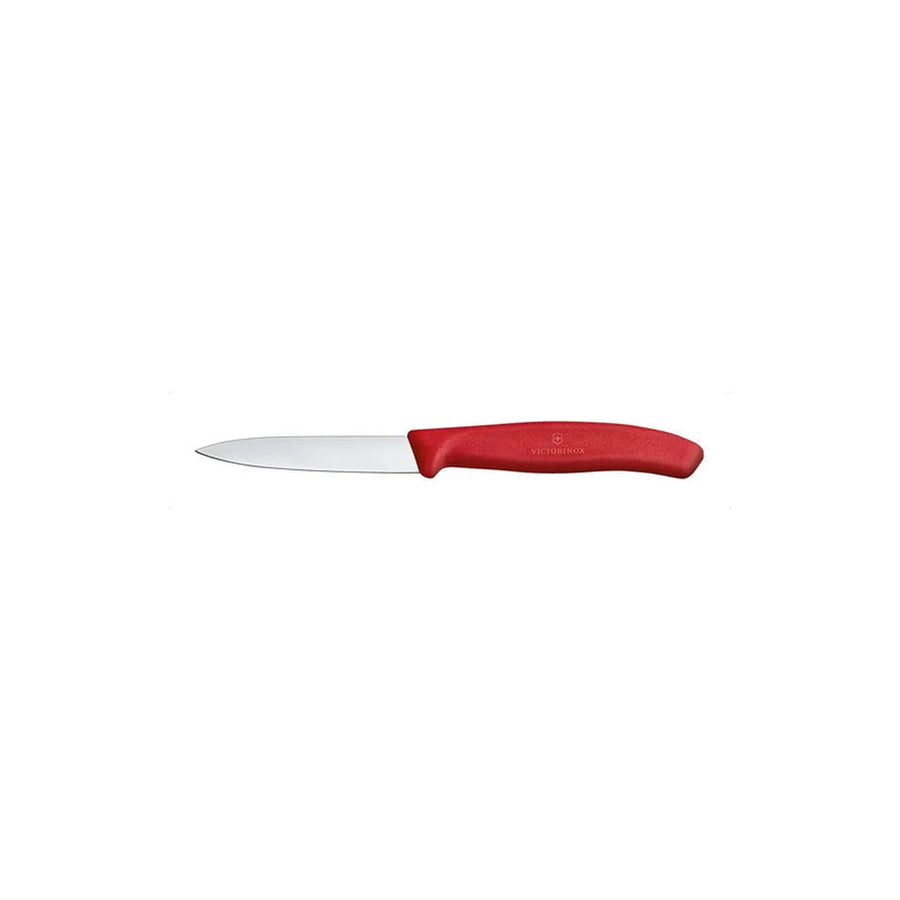 Cuchillo Verdura Puntiagudo Victorinox Rojo 6.7601 Hoja8cm + Grabado Personalizado