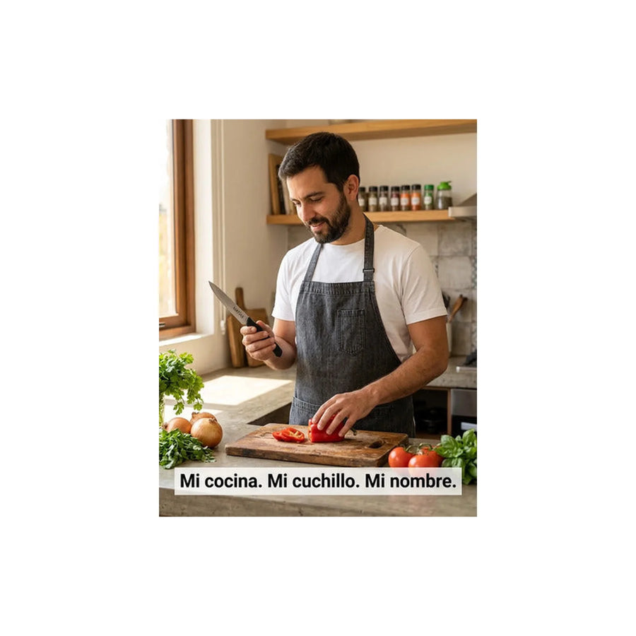 Cuchillo Verdura Swiss Modern Negro Victorinox 6.9003.10w + Grabado Personalizado