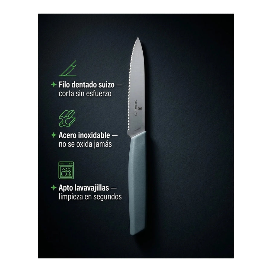 Cuchillo Verdura Swiss Modern Gris Victorinox 6.9006.10w21 + Grabado Personalizado