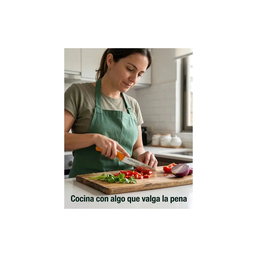 Cuchillo Verdura Victorinox Swiss Classic Naranj 6.7606.l119 + Grabado Personalizado