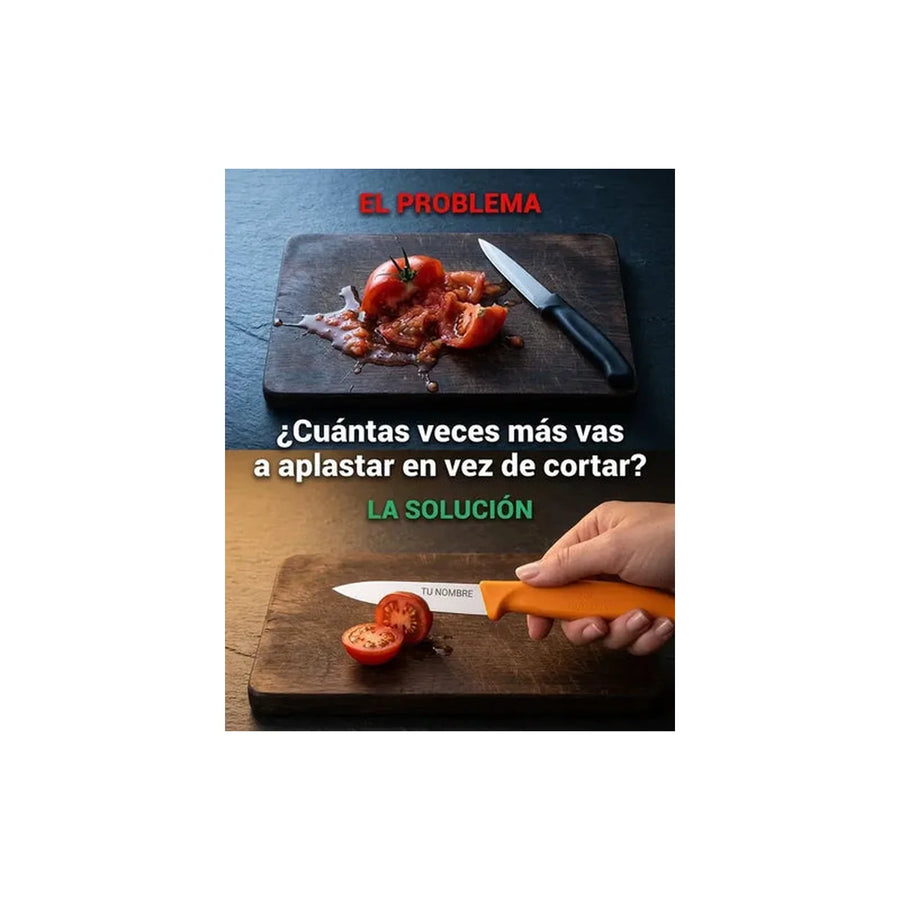 Cuchillo Verdura Victorinox Swiss Classic Naranj 6.7606.l119 + Grabado Personalizado