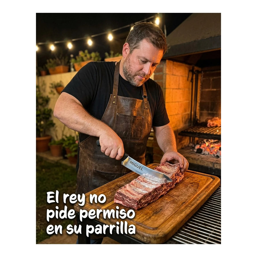 Cuchillo Victorinox Carnicero 5.7703.18 18cm Negro Fibrox + Grabado Personalizado