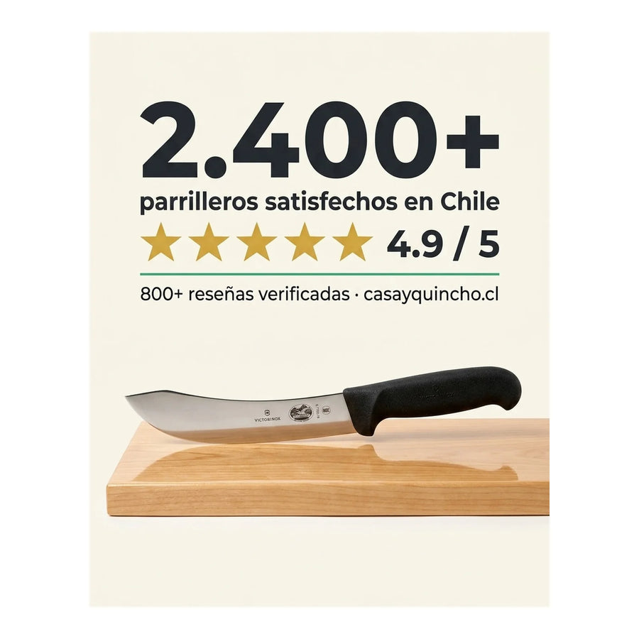 Cuchillo Victorinox Carnicero 5.7703.18 18cm Negro Fibrox + Grabado Personalizado
