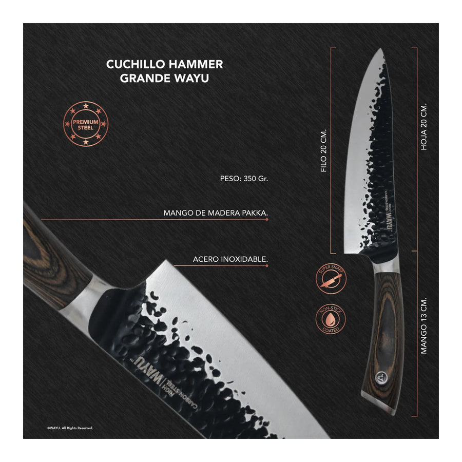 Cuchillo Wayu Hammer L + Grabado Personalizado
