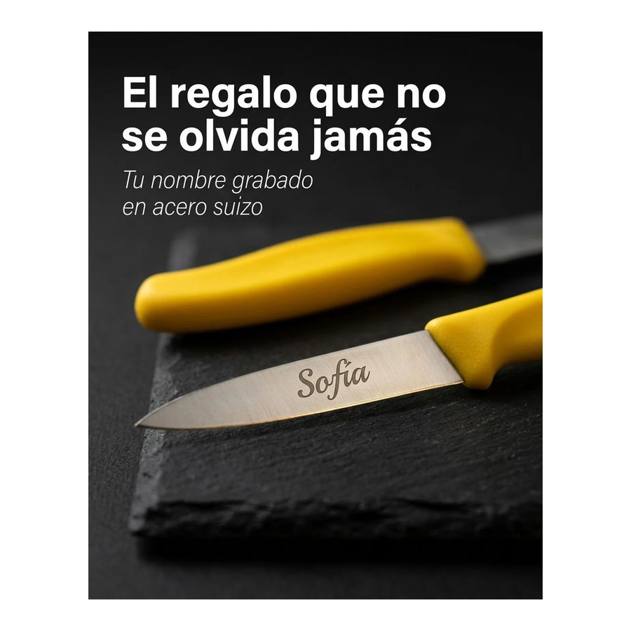 Cuchillos Verd. Swissclassic Amarill Victorinox 6.7606.l118b + Grabado Personalizado