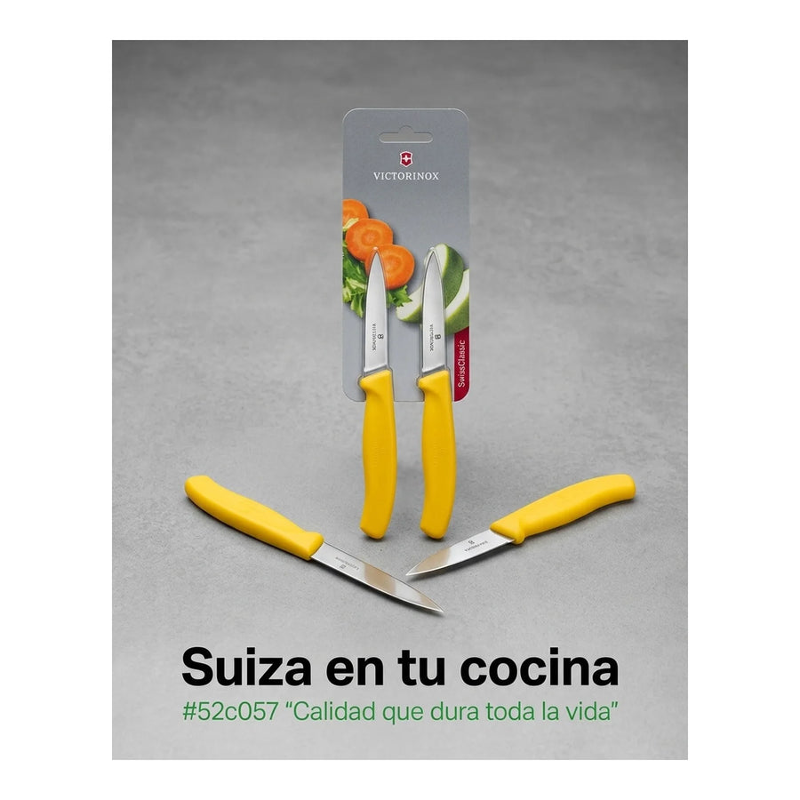 Cuchillos Verd. Swissclassic Amarill Victorinox 6.7606.l118b + Grabado Personalizado