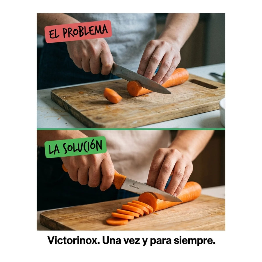 Cuchillos Verdura Naranjo. Hoja 10cm Victorinox 6.7796.l9b + Grabado Personalizado