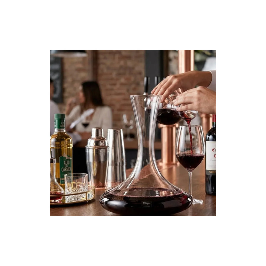 Decantador Aireador Vino 1,7 Litros Wayu Cristal Premium