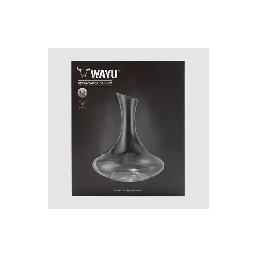 Decantador Aireador Vino 1,7 Litros Wayu Cristal Premium