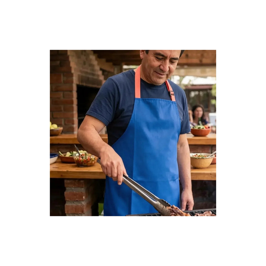 Delantal Parrillero U De Chile Quincho Pechera Cocina Bbq
