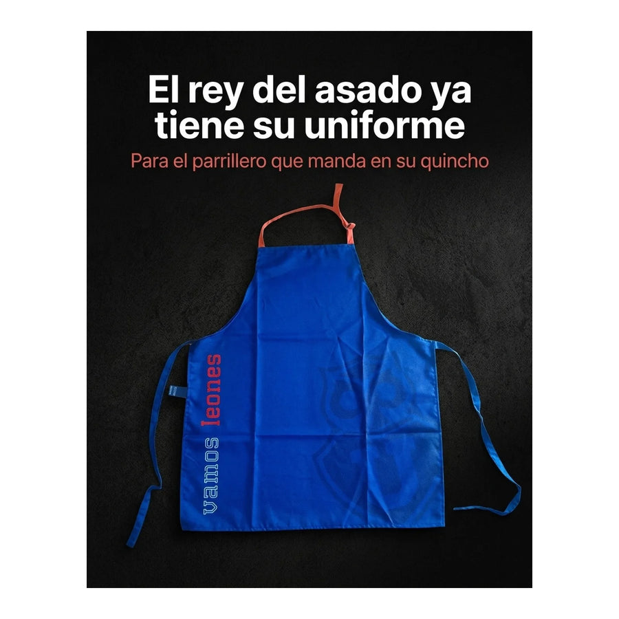 Delantal Parrillero U De Chile Quincho Pechera Cocina Bbq