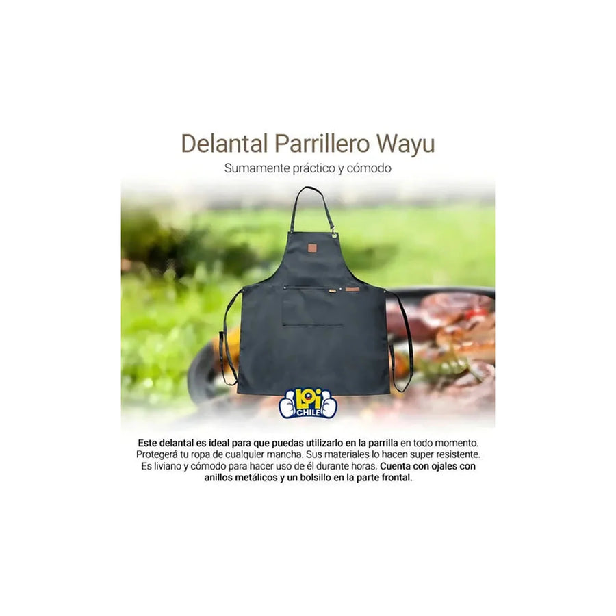 Delantal Parrillero Wayu Pechera Cocina