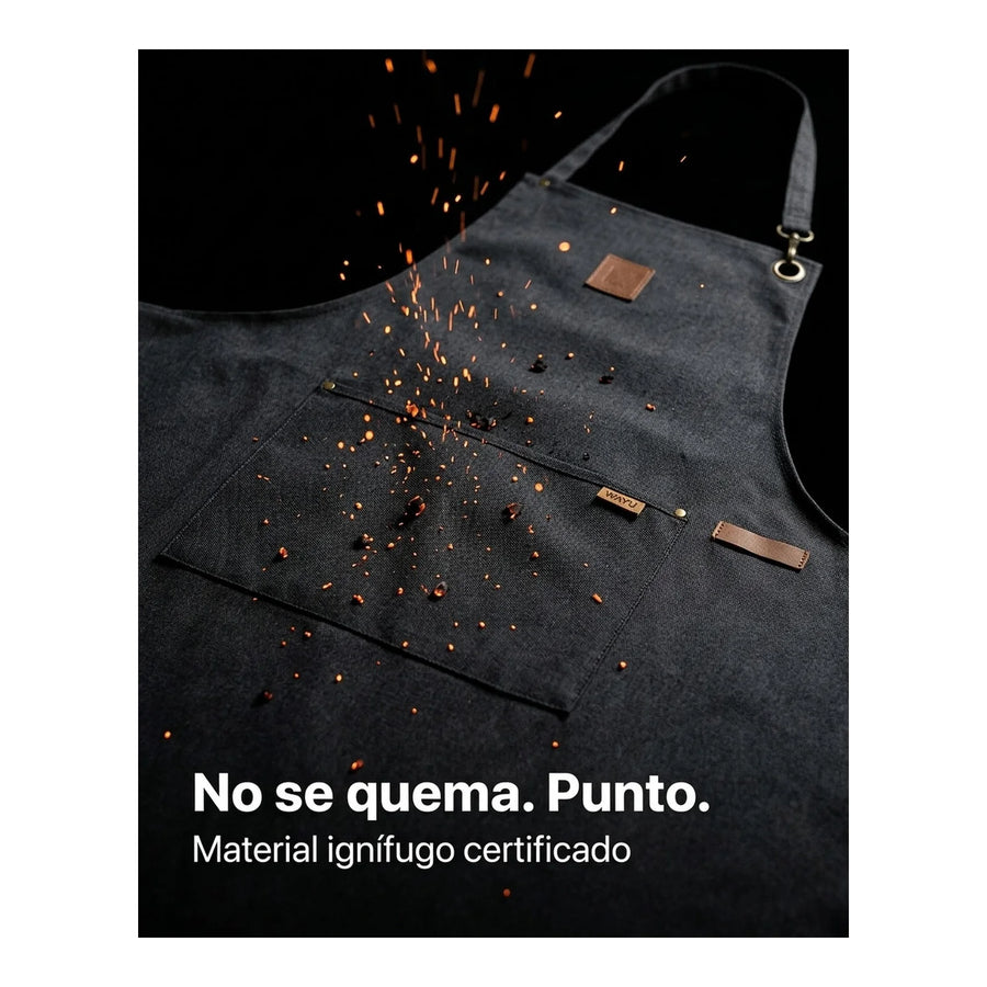 Delantal Parrillero Wayu Pechera Cocina