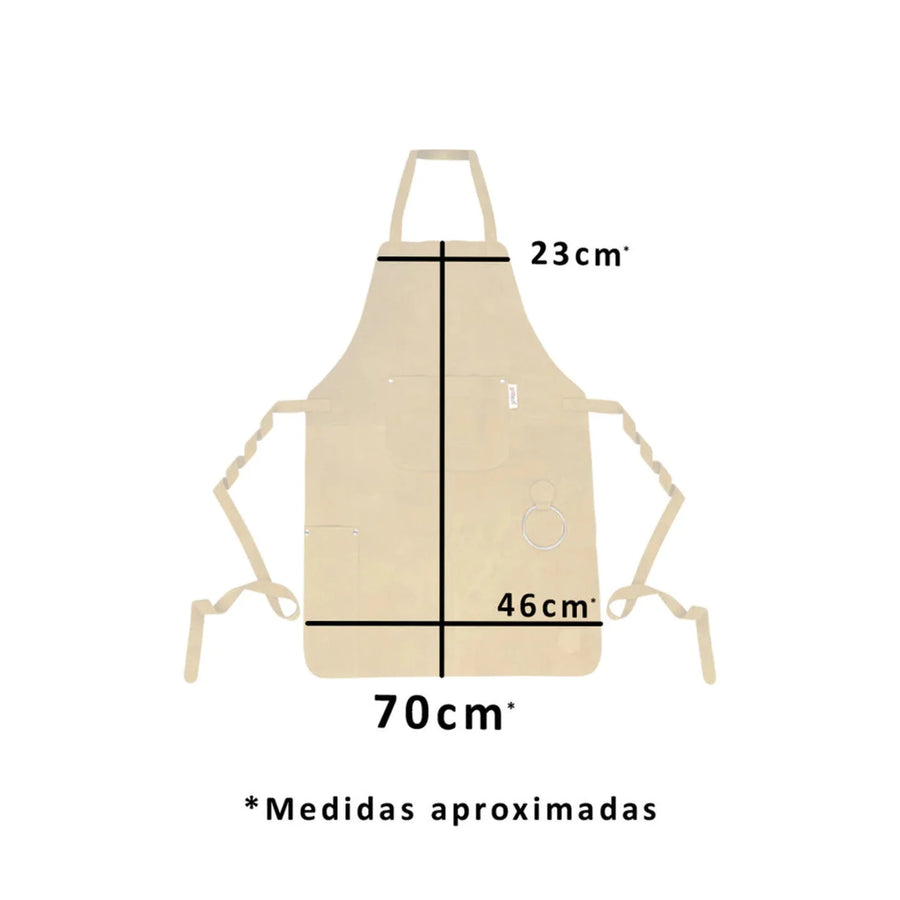 Delantal Pechera Parrillera Cuero + Grabado Gratis (foto 4)