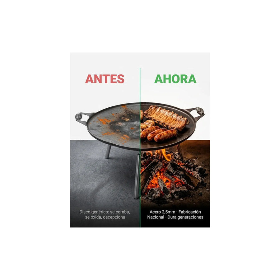 Disco de Arado 55cm Acero 2,5mm Patas Desmontables