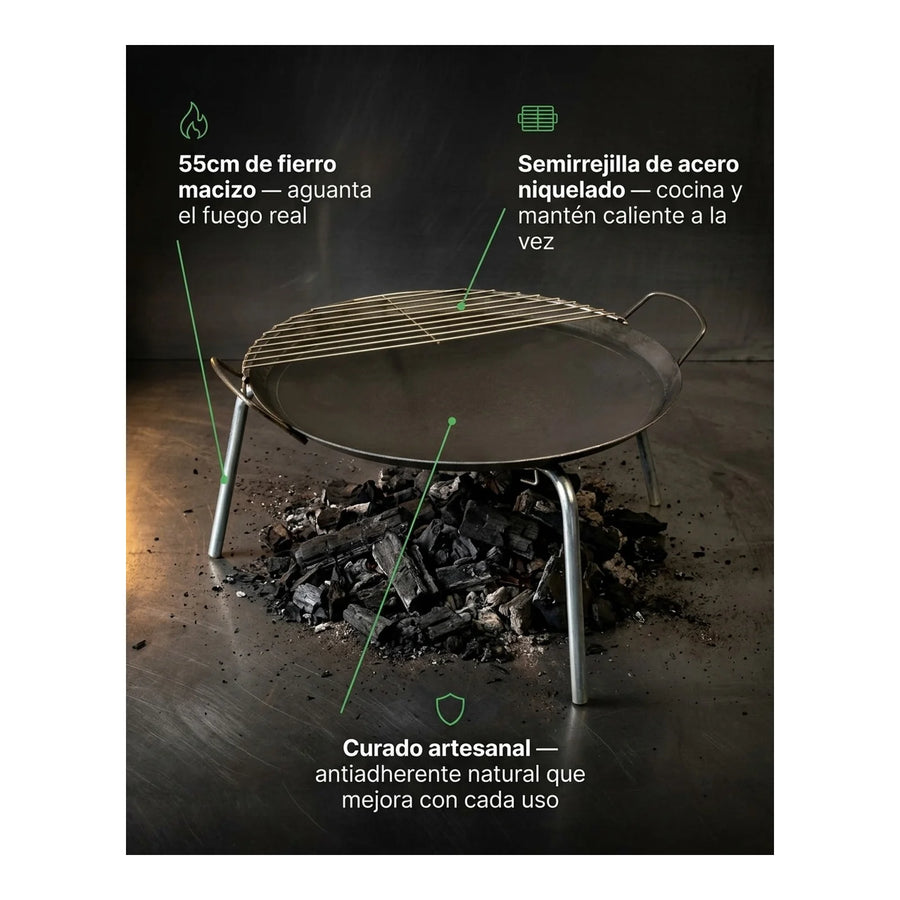 Disco Huaso 55cm Parrilla Asado Grilltech