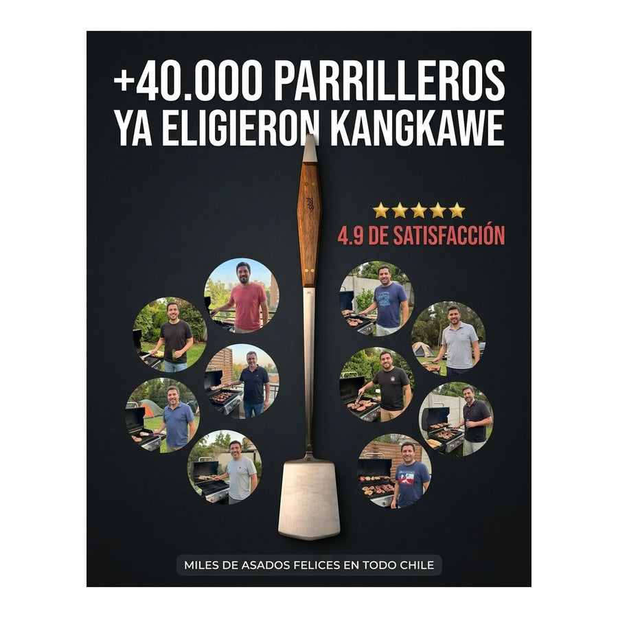 Espátula Parrillera Pro Xl Kangkawe Parrilla Cocina Premium