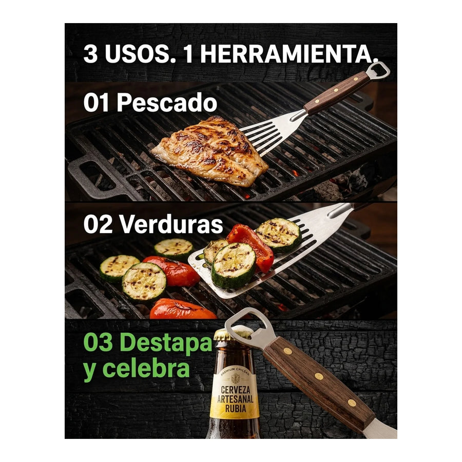 Espátula Pescado Y Verduras Kangkawe Cocina Premium