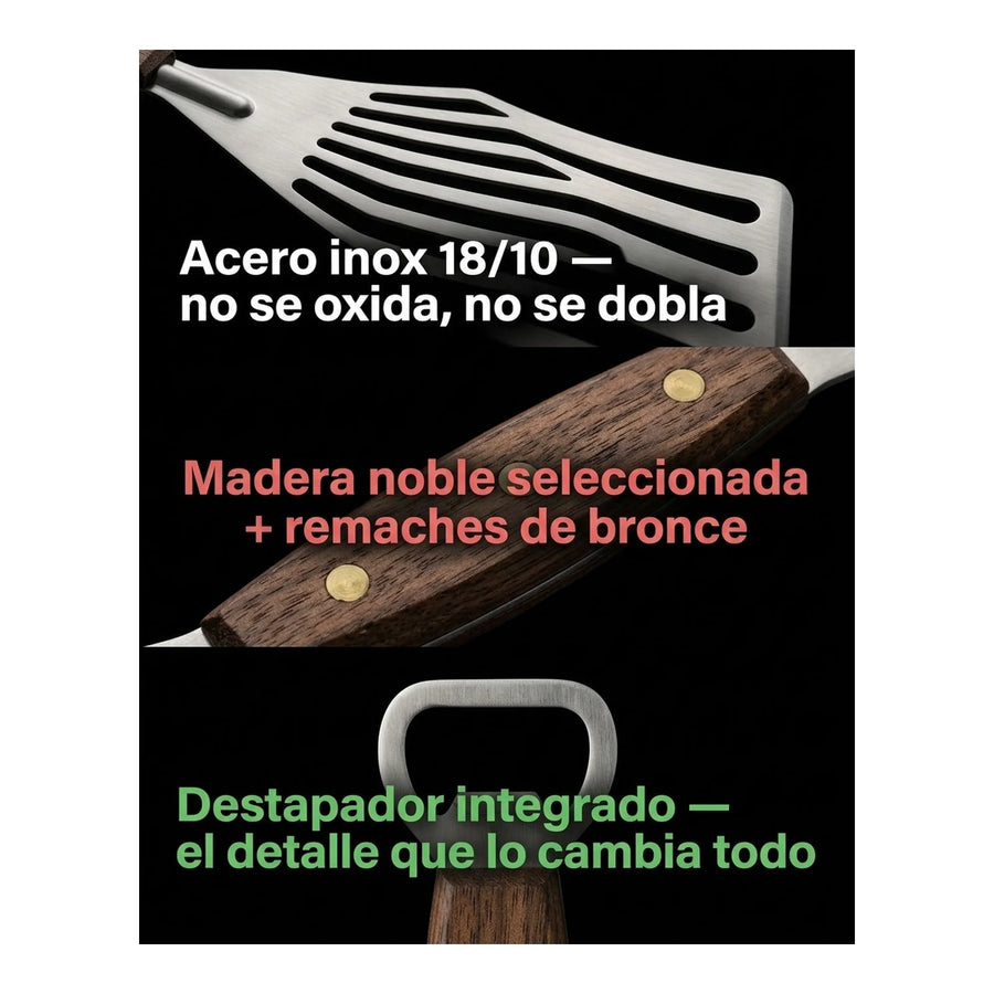 Espátula Pescado Y Verduras Kangkawe Cocina Premium