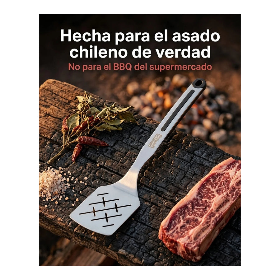 Espátula Acero Inoxidable Quincho BBQ