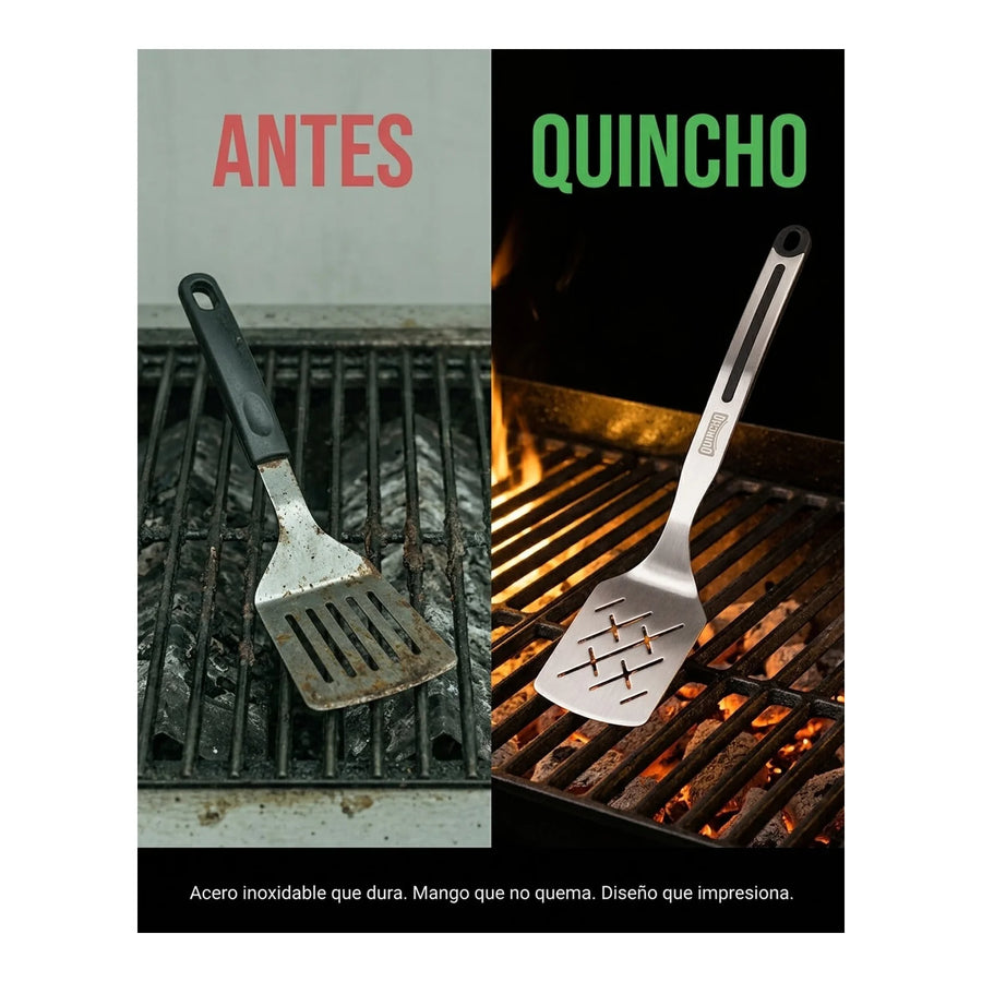 Espátula Acero Inoxidable Quincho BBQ