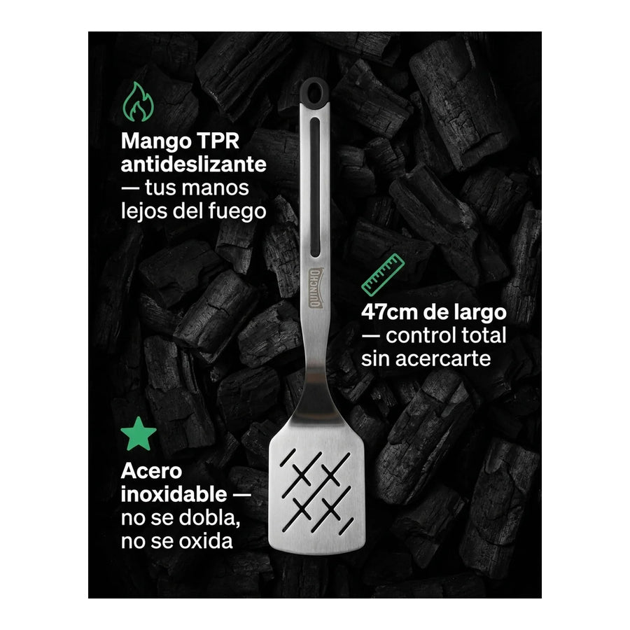 Espátula Acero Inoxidable Quincho BBQ