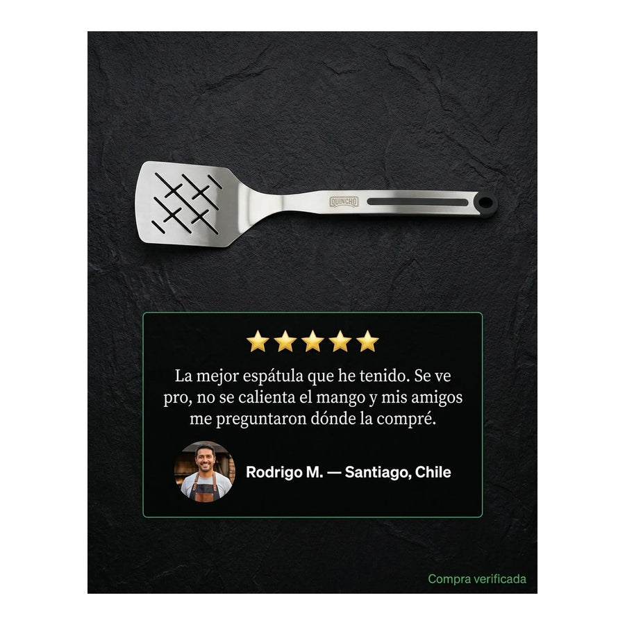 Espátula Acero Inoxidable Quincho BBQ