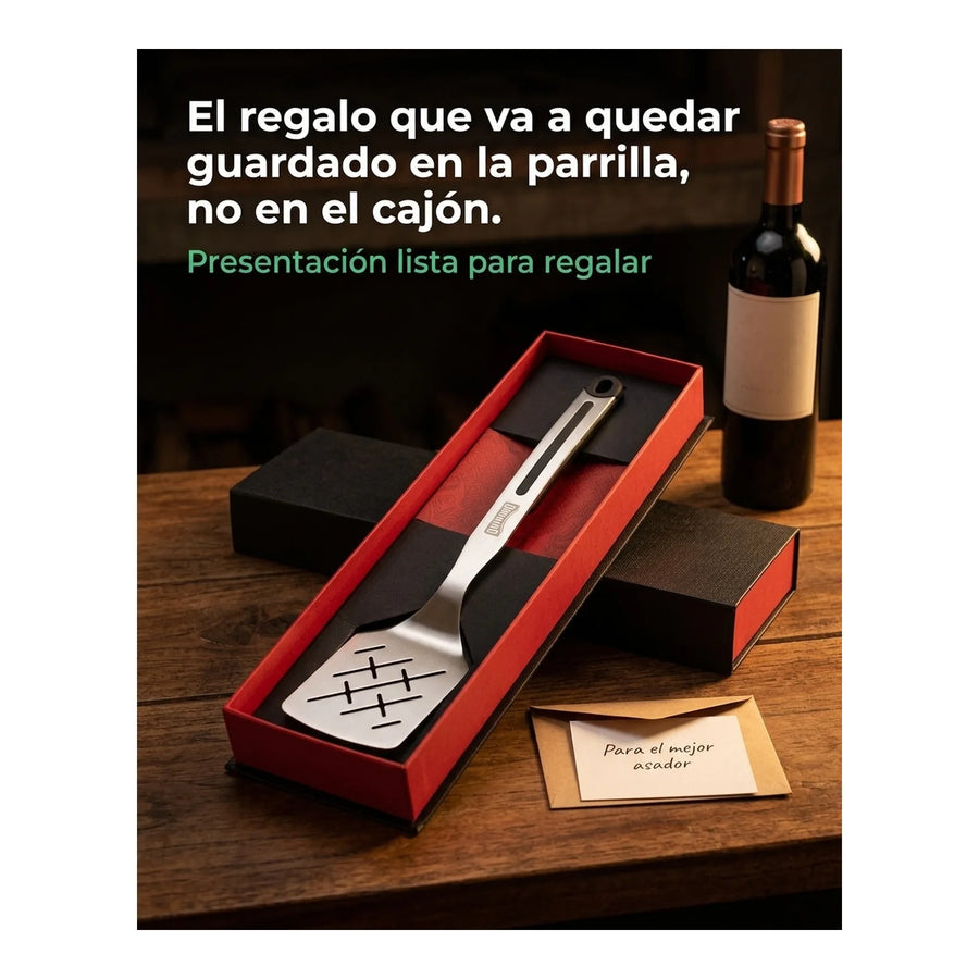Espátula Acero Inoxidable Quincho BBQ