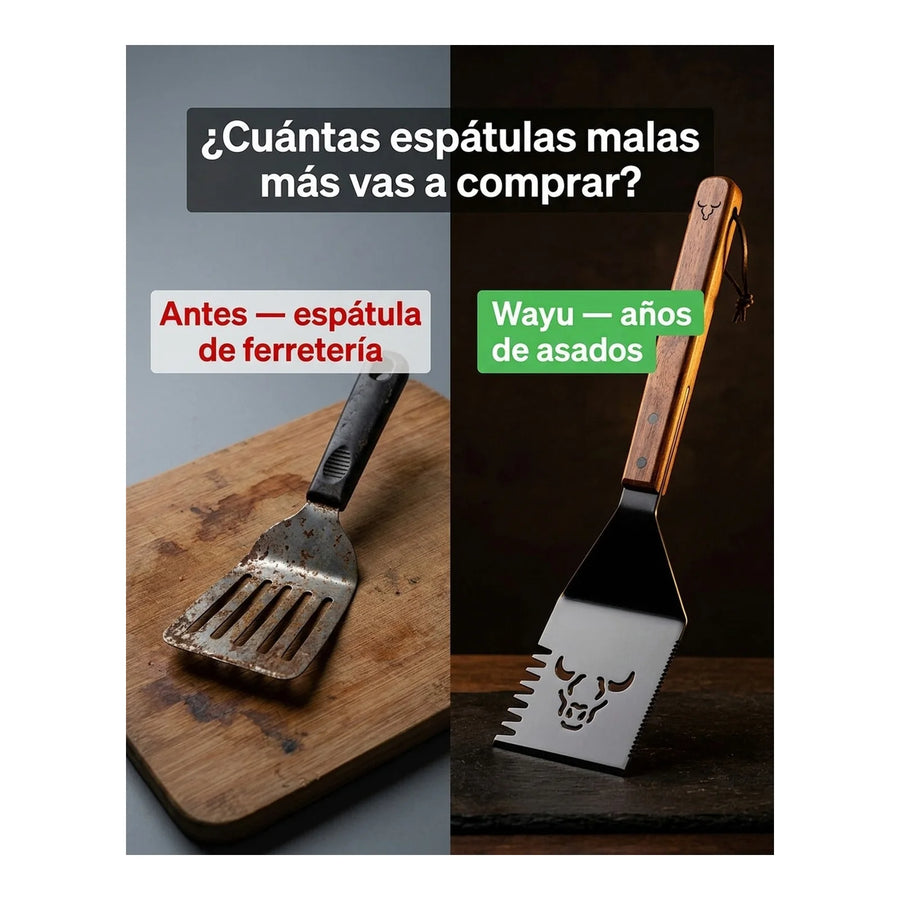 Espátula Wayu Asado Parrilla Bbq Barbacoa Cocina Quincho