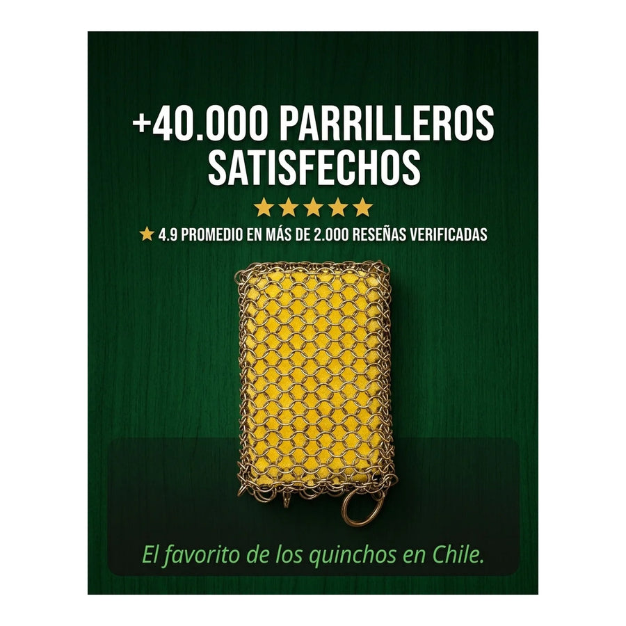 Esponja Con Malla De Acero Inoxidable Kanka Limpieza