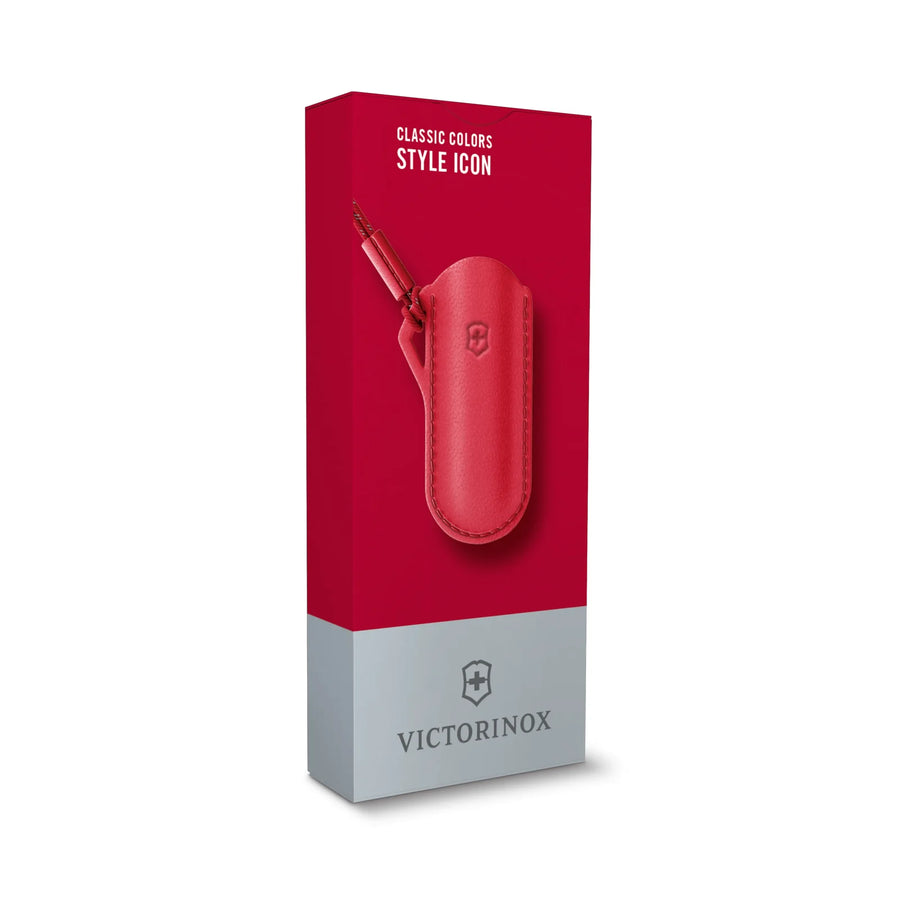 Estuche De Cuero Para Navajas Style Icon Victorinox 4.0670 Rojo
