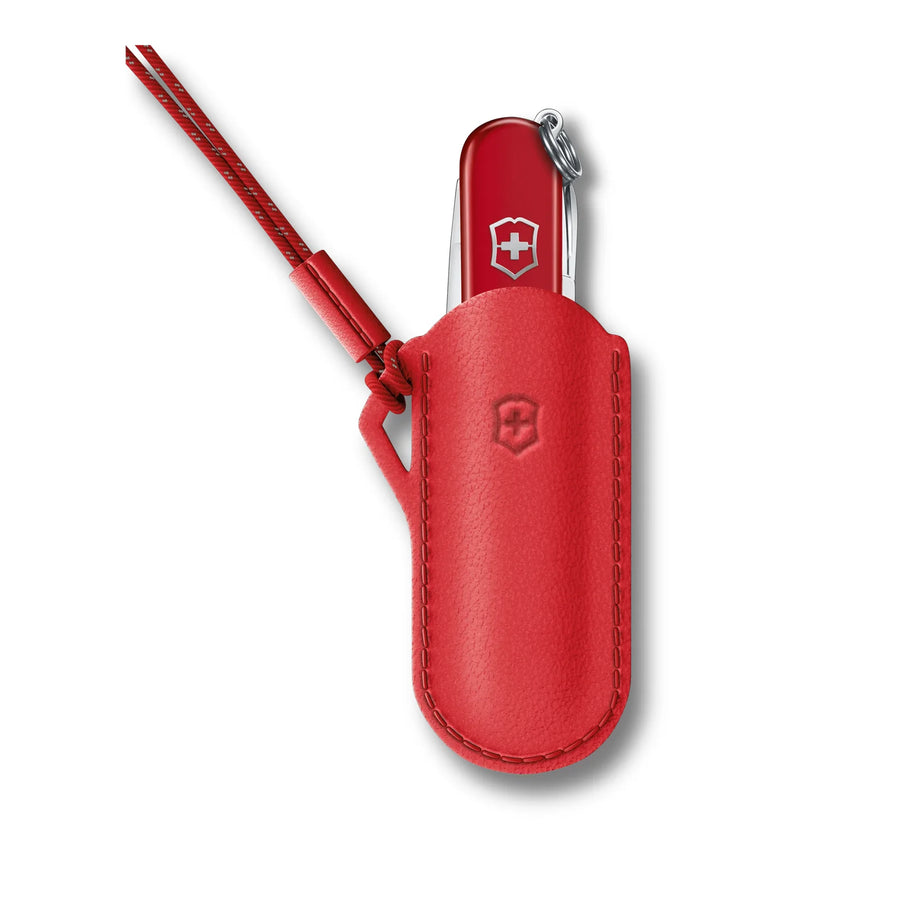 Estuche De Cuero Para Navajas Style Icon Victorinox 4.0670 Rojo