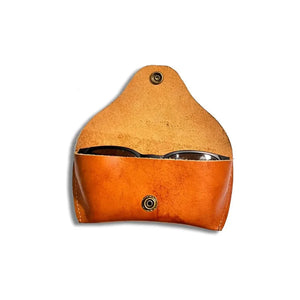 Estuche De Lentes De Cuero Artesanal + Grabado Laser Gratis Café