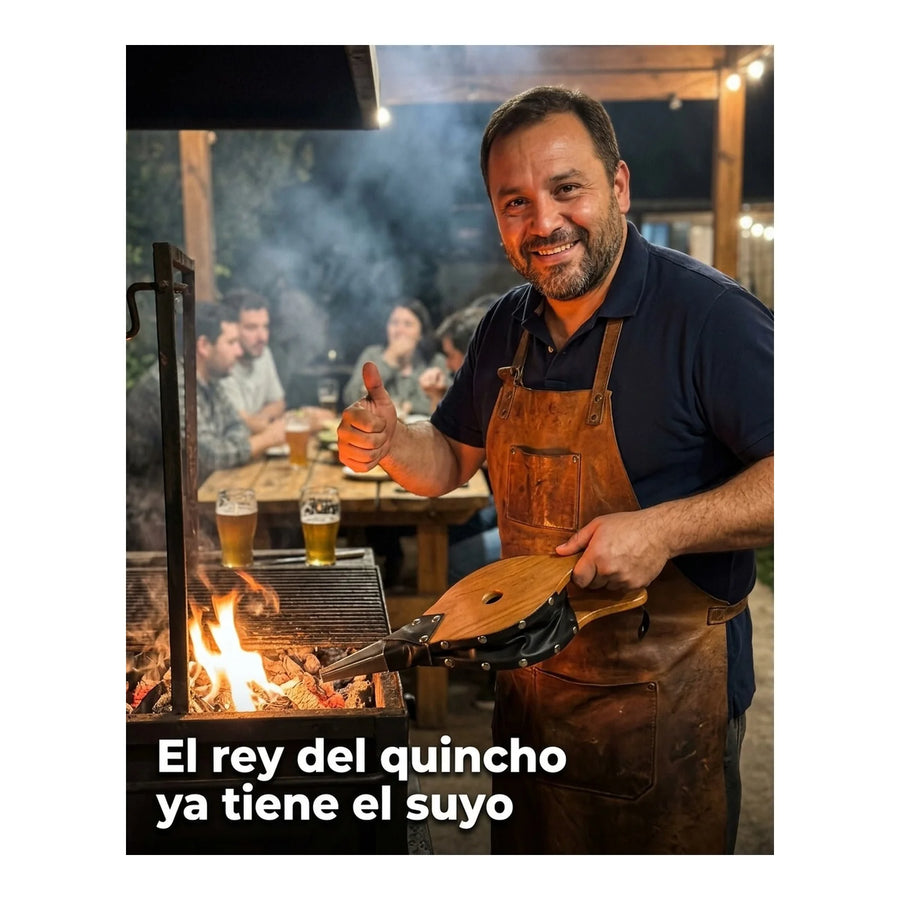 Fuelle Para Parrilla Iniciador De Carbón + Grabado Láser