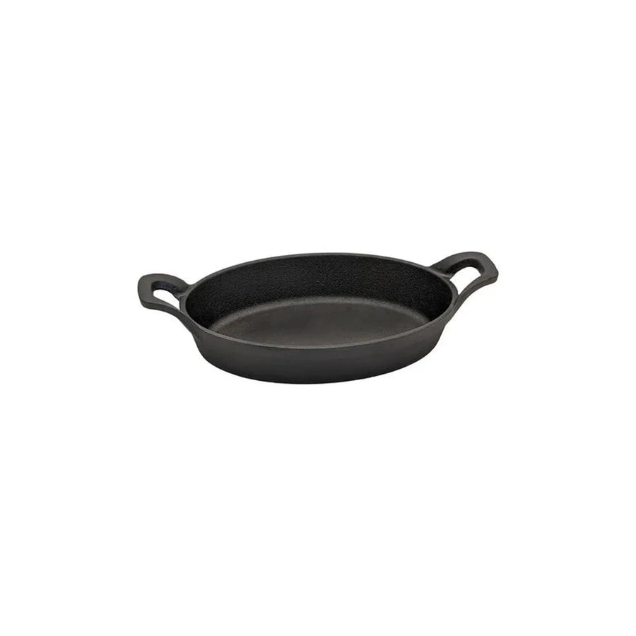 Fuente 2 Asas Fierro Fundido 22x16 Cms Preparaciones Gourmet Negro