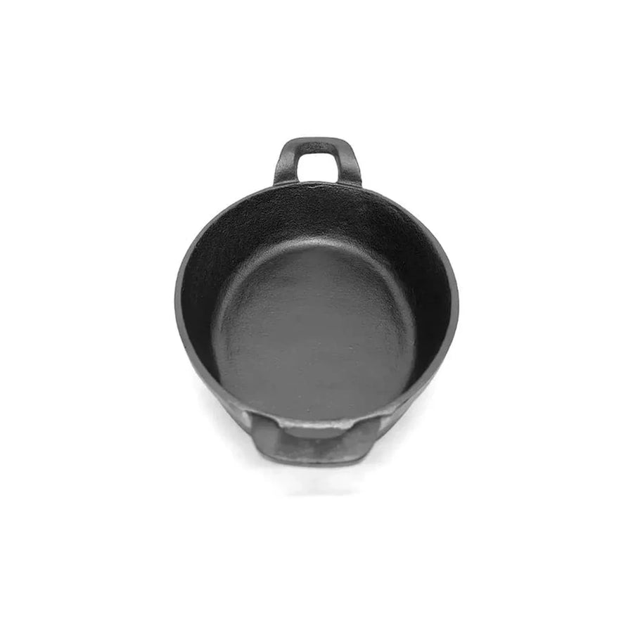 Fuente 2 Asas Fierro Fundido 22x16 Cms Preparaciones Gourmet Negro
