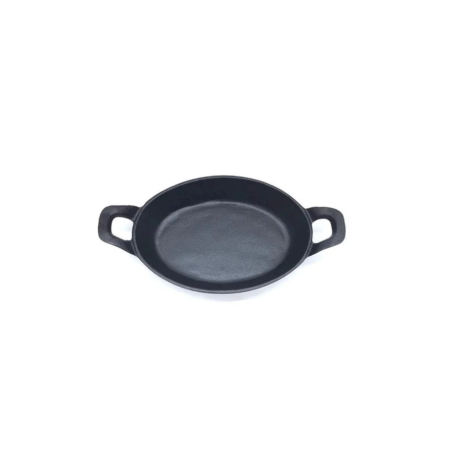 Fuente 2 Asas Fierro Fundido 22x16 Cms Preparaciones Gourmet Negro