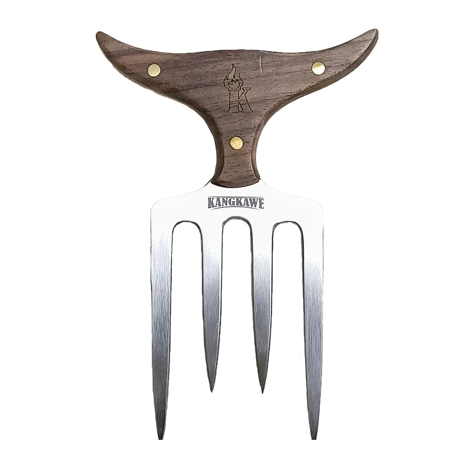 Garra de oso búfalo Kangkawe con funda de cuero, vista principal