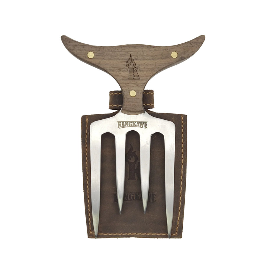 Garra de Oso Búfalo Premium Kangkawe con Funda de Cuero + Grabado Láser
